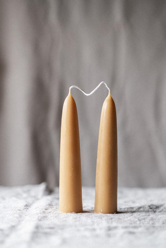 Hand Dipped Beeswax Candle, Large