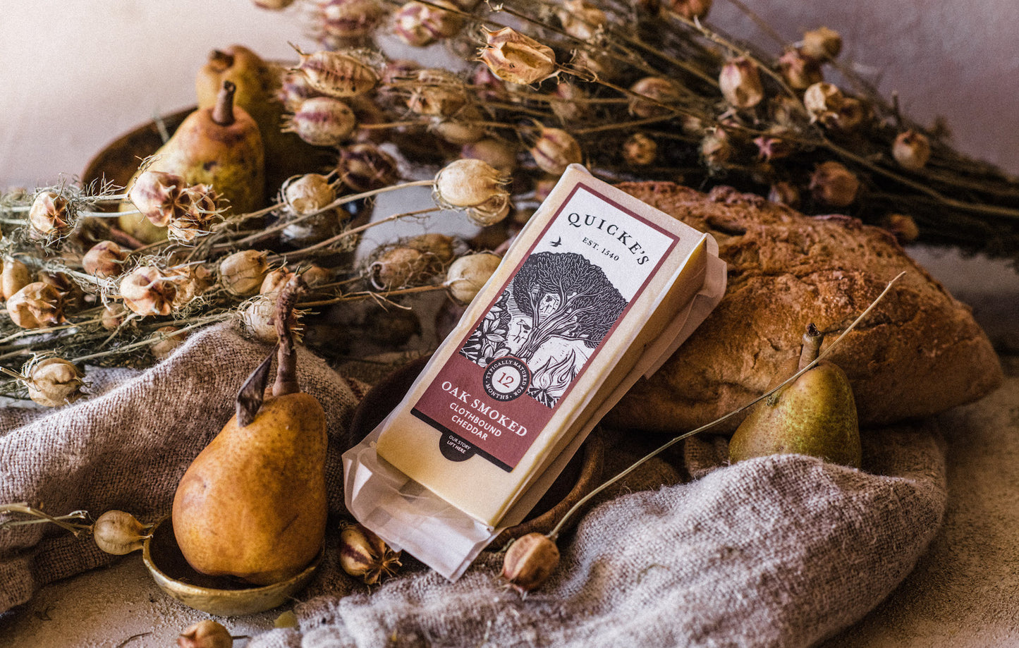 Quicke's Smoked Clothbound Cheddar