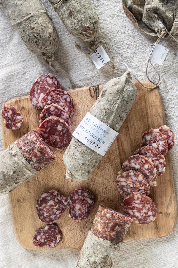 Veal Saucisson - Westcombe Charcuterie - Pipers Farm 